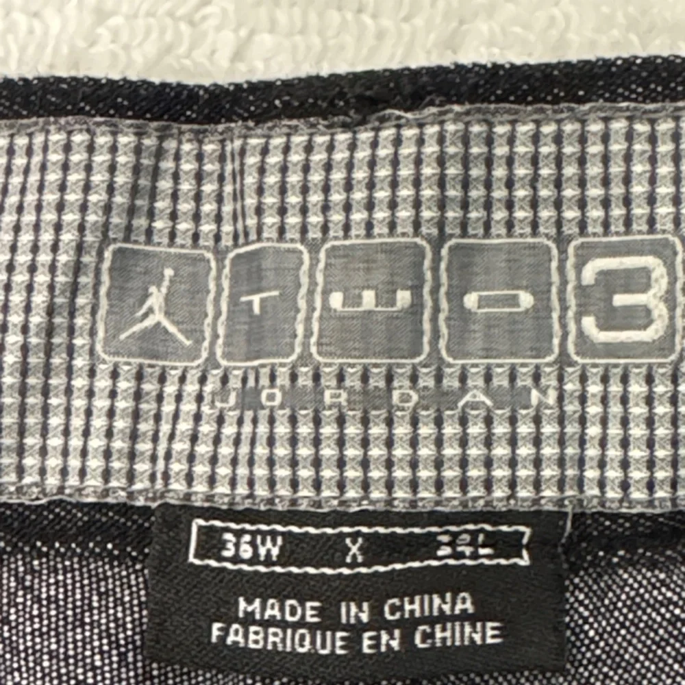 Jordan 23 Jumpman Rare Black Denim Baggy Jeans Size 34X29